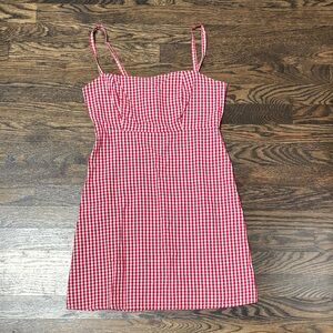 Brandy Melville Red Gingham Dress